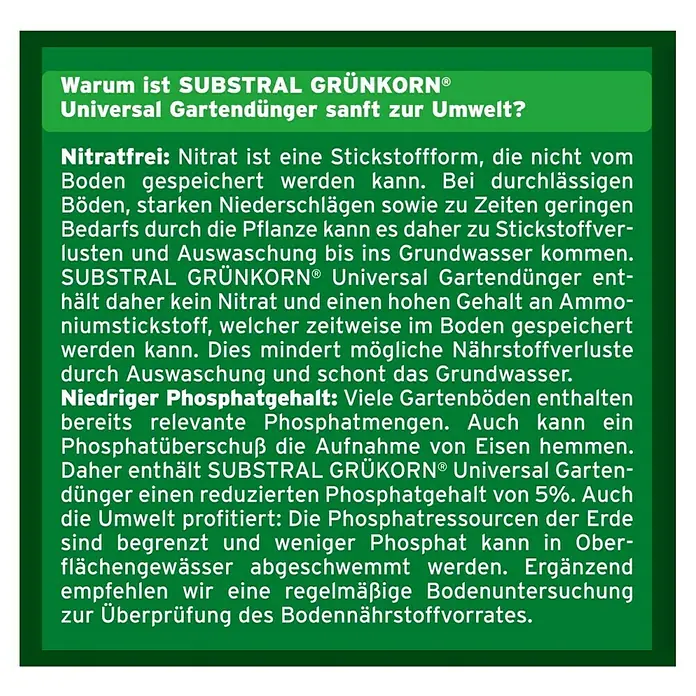 Substral Universaldünger Grünkorn - 3 kg - Rückansicht