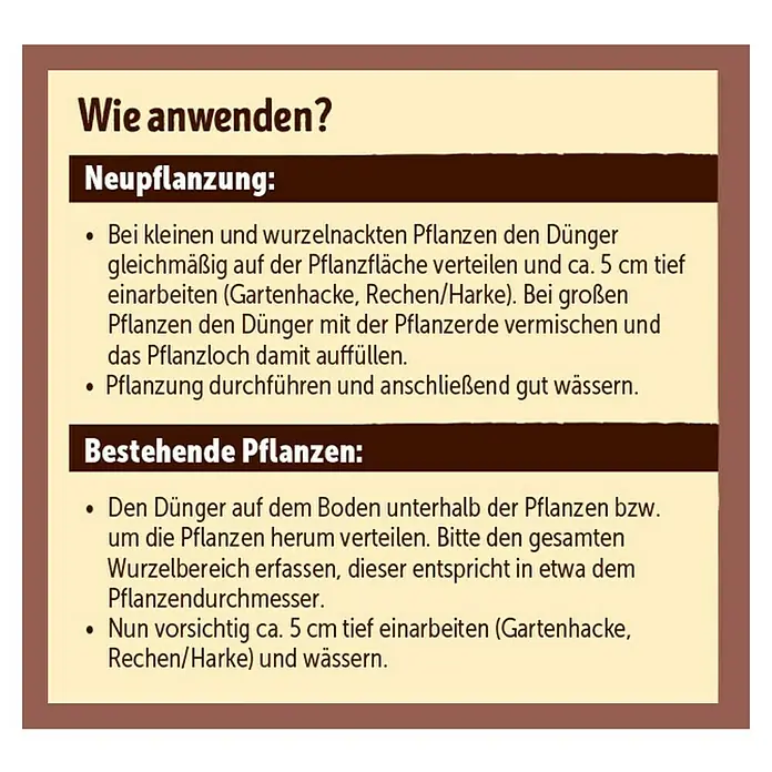 Substral Naturen Strauch- & Heckendünger Bio - 1,7 kg, Inhalt ausreichend für ca.: 68 Pflanzen - Rückansicht