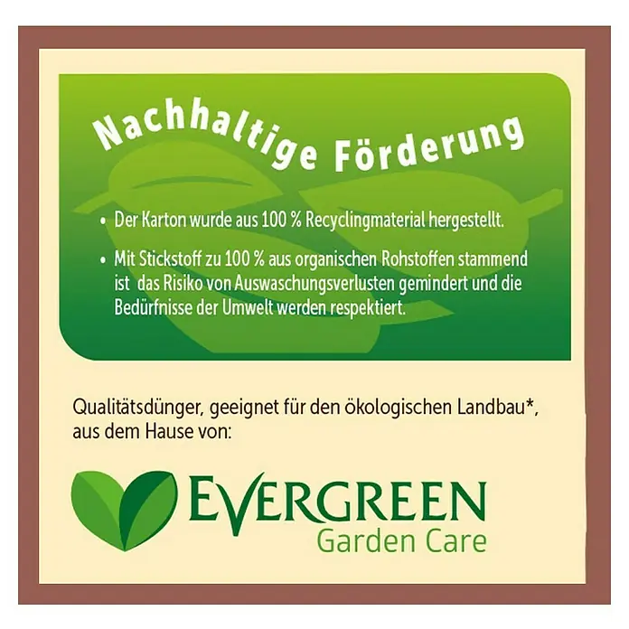 Substral Naturen Strauch- & Heckendünger Bio - 1,7 kg, Inhalt ausreichend für ca.: 68 Pflanzen - Rückansicht