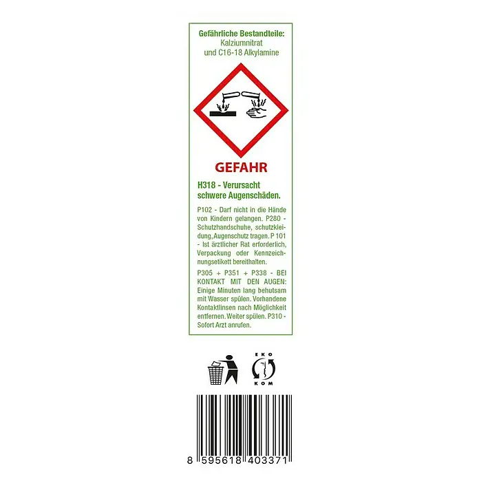 Rasendünger PLUS - 10 kg, Inhalt ausreichend für ca.: 330 m² - Rückansicht