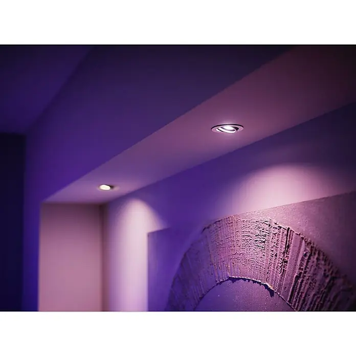 Philips Hue LED-Leuchtmittel-Set White & Color Ambiance - GU10, 4,3 W, RGBW, Dimmbar, 2 Stk. - Anwendungsbeispiel