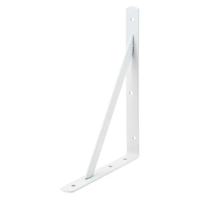 Micel Escuadra de soporte PLM4 - L x Al: 300 x 30 mm, Blanco - Vista angular