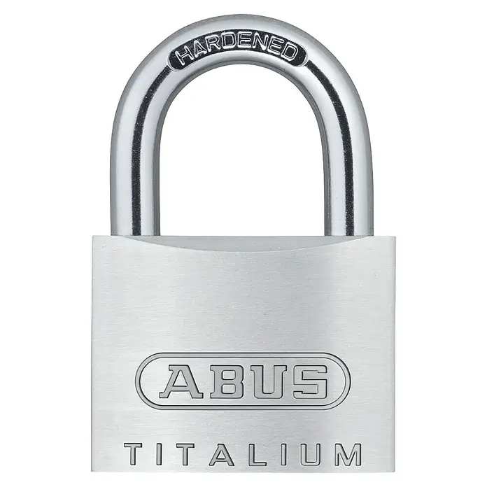 Abus Vorhangschloss 54TI/30 - B x H: 29 x 45 mm, Bügelstärke: 5 mm, Titalium-Spezialaluminium - Vorderansicht