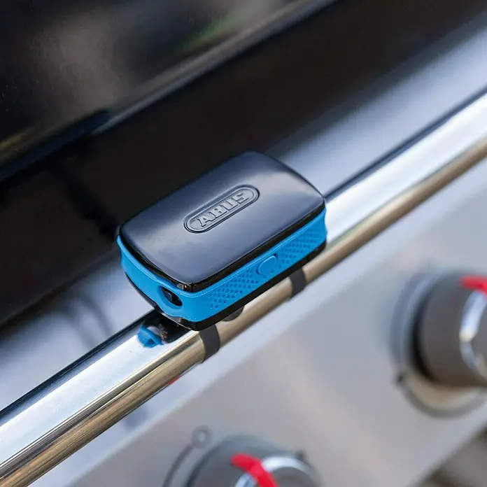 Abus Alarmbox Fahrrad - Blau - Detailaufnahme