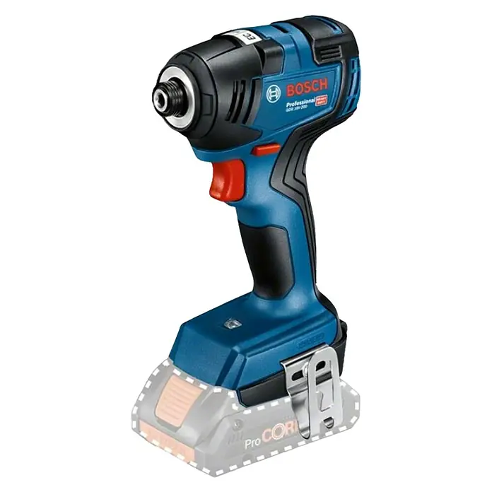 Bosch Professional Aku udarni odvijač GDR 18V-200 - 18 V, Bez akumulatora, Broj okretaja pri praznom hodu: 0 okr/min - 3.400 okr/min - Dijagonalni pogled
