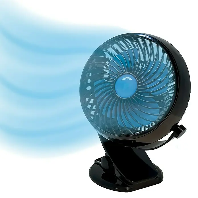 Starlyf Tischventilator Fast Fan - Schwarz/Blau, L x B x H: 9,6 x 15 x 18,5 cm, Akkubetrieben - Anwendungsbeispiel