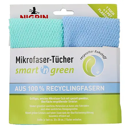 Nigrin  Mikrofasertuch-Set smart 'n green