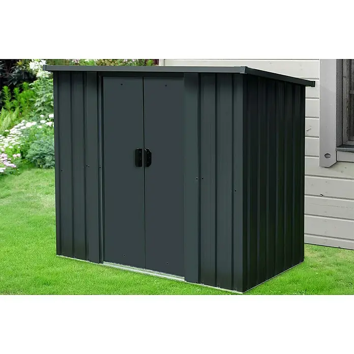 Metallschrank - B x T x H: 147 x 86 x 134 cm, Doppelschiebetür - Stimmungsaufnahme