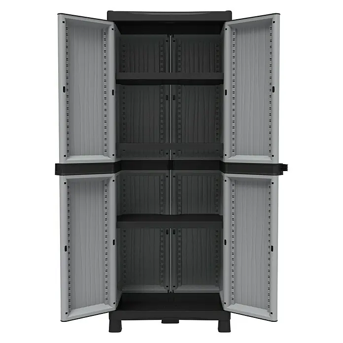 Terry EcoWave Armario de PVC 2700 - L x An x Al: 43,8 x 70 x 181,8 cm, Capacidad de carga: 30 kg/balda - Vista frontal