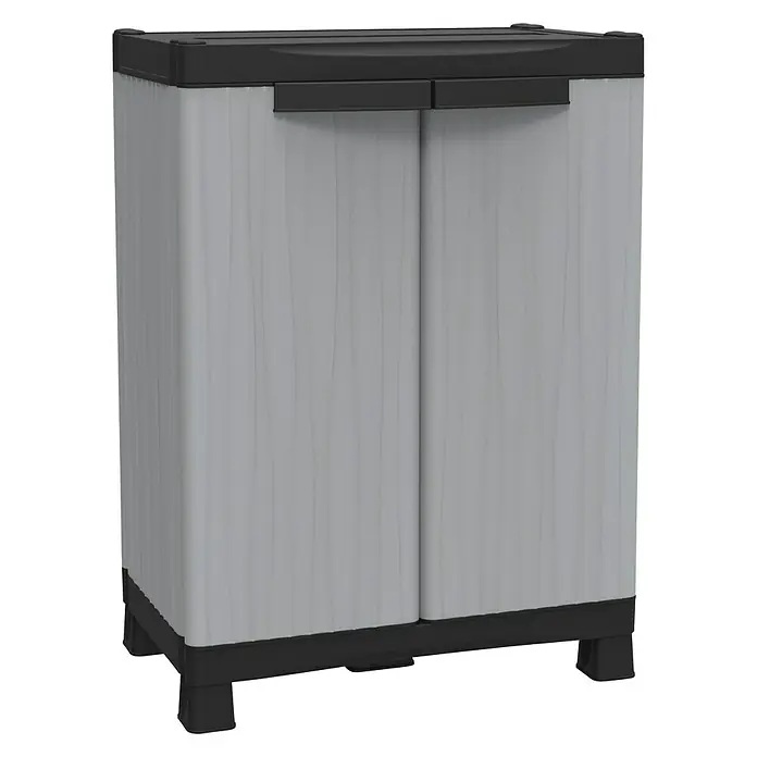 Terry EcoWave Armario de PVC 700 - L x An x Al: 43,8 x 70 x 97,6 cm, Capacidad de carga: 30 kg/balda - Vista angular