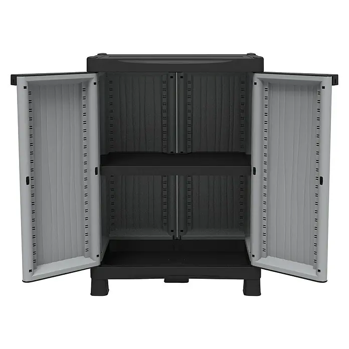 Terry EcoWave Armario de PVC 700 - L x An x Al: 43,8 x 70 x 97,6 cm, Capacidad de carga: 30 kg/balda - Vista frontal