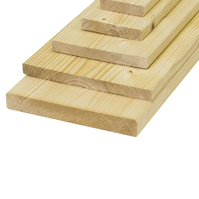 Glattkantbrett - L x B: 300 x 14,4 cm, Stärke: 1,9 cm, Fichte, Gehobelt - Detailaufnahme