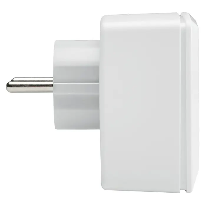 Homematic IP Smart-Steckdose HMIP-PS-2 - IP20, Weiß, 3.680 W, 13 A - Linke Seitenansicht