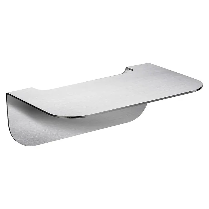 Camargue Antwerpen Ablage - Breite: 15 cm, Edelstahl, Chrom - Diagonale Ansicht