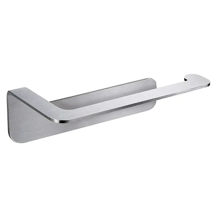 Camargue Antwerpen Papierrollenhalter - 16,5 x 16,5 x 5,6 cm, Edelstahl, Edelstahl - Diagonale Ansicht