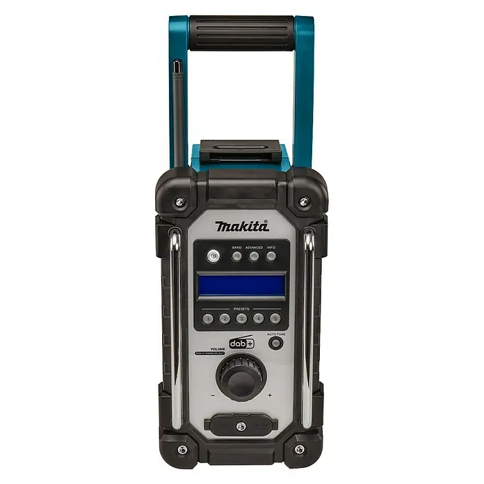 Makita Bouwradio DMR110N - Frequentie: 174.928 - 239.200 MHz (DAB/DAB+) - Vooraanzicht