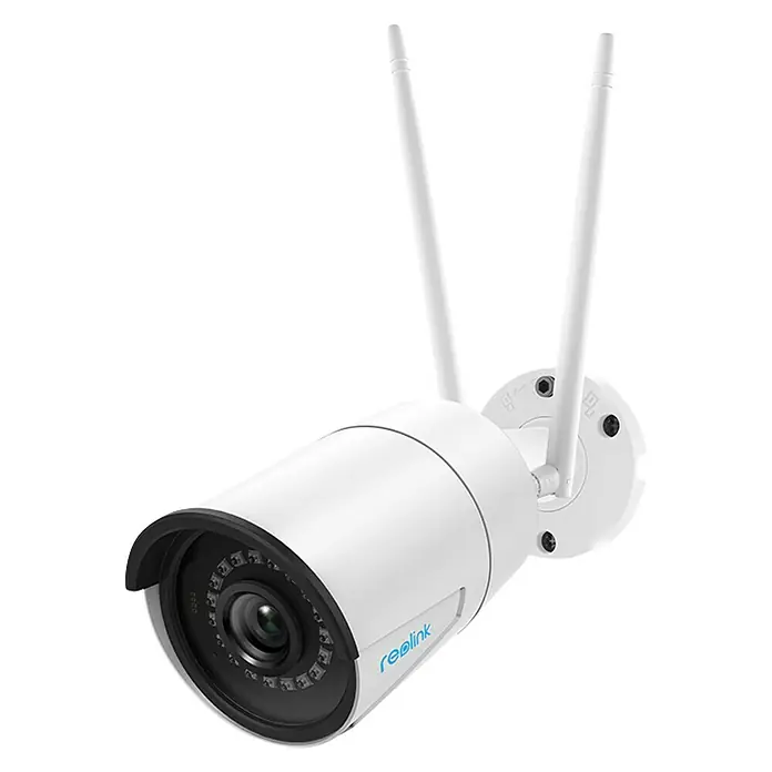 Reolink Überwachungskamera RLC 410W - Auflösung: 4 Megapixel, Weiß - Diagonale Ansicht