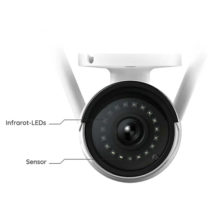 Reolink Überwachungskamera RLC 410W - Auflösung: 4 Megapixel, Weiß - Skizze