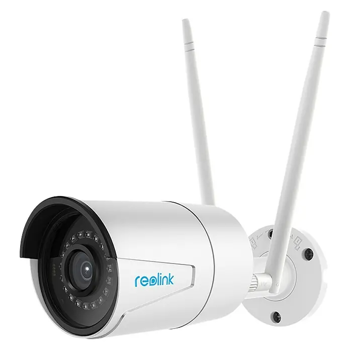 Reolink Überwachungskamera RLC 410W - Auflösung: 4 Megapixel, Weiß - Diagonale Ansicht