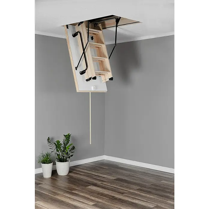 Meisterholz Tavanske stepenice Thermo Extra - 130 x 70 cm, Toplinska izolacija: 0,85 W/m²k - Živopisni prikaz