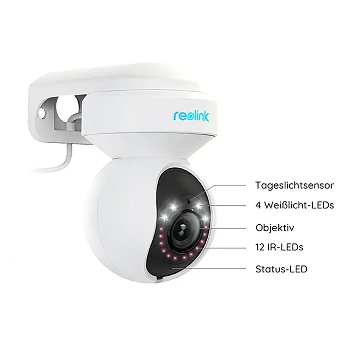 Reolink Überwachungskamera E1 Outdoor - Auflösung: 5 Megapixel - Skizze