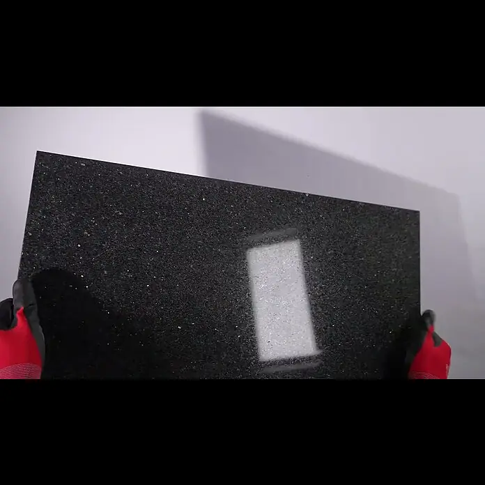 Natursteinfliese Star Galaxy - 30,5 x 61 cm, Schwarz, Glänzend