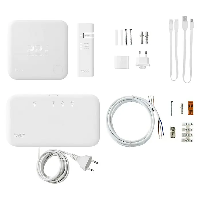 Tado Juego de termostato inteligente inalámbrico - Control inteligente: App Tado - Vista frontal