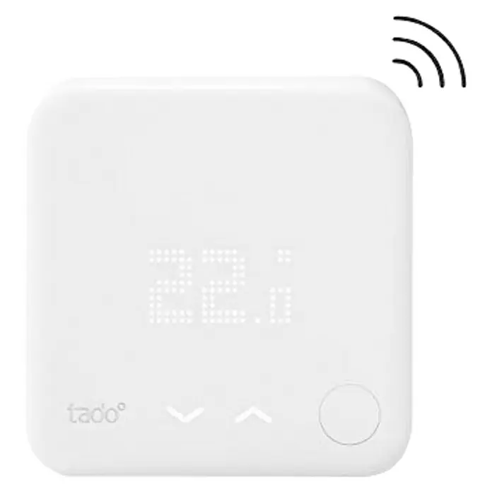 Tado Sensor de temperatura inalámbrico - 1,8 x 10,4 x 10,4 cm, Blanco - Vista frontal