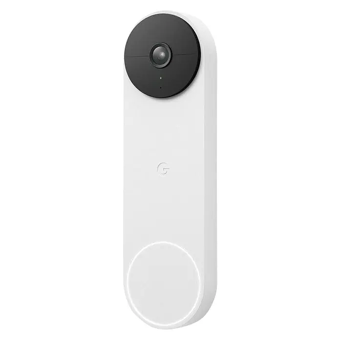 Google Nest Timbre con cámara Doorbell - Blanco, 1.280 x 960 píxeles, 2,4 x 4,6 x 16 cm - Vista angular