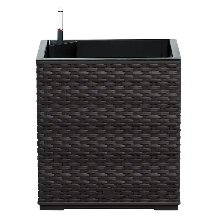 Poétic Casa Mesh Pflanzkasten - Außenmaß (L x B x H): 30 x 30 x 31 cm, Kunststoff, Granit - Vorderansicht