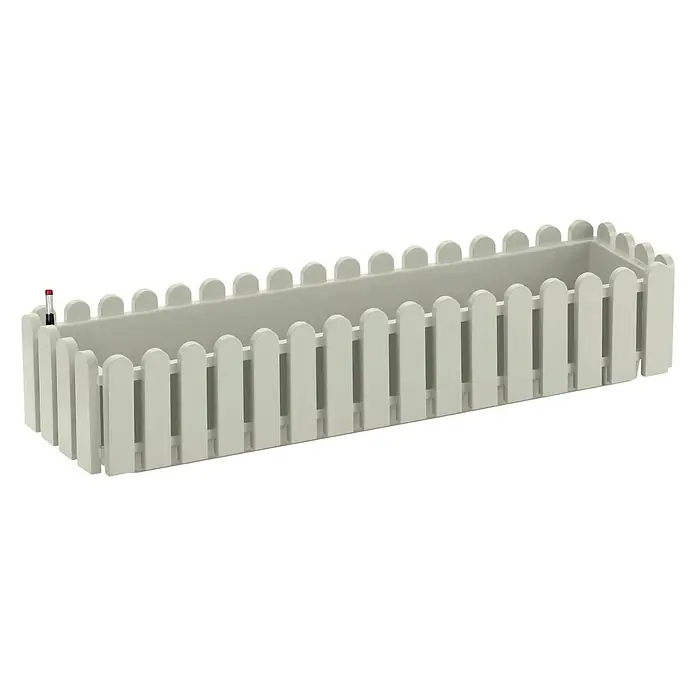 Poétic Landhaus Bewässerungsbalkonkasten Aqua Comfort - Max. Außenlänge: 75 cm, Grau - Diagonale Ansicht