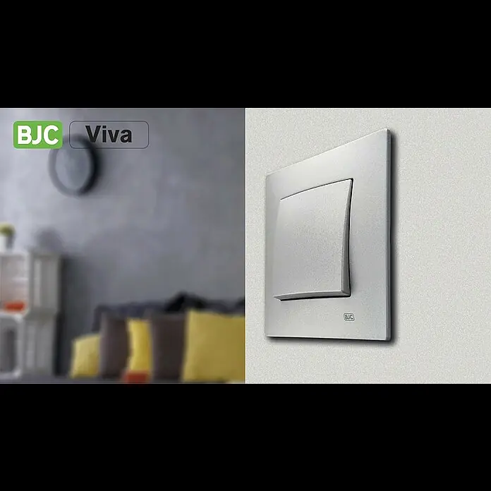 BJC Viva Toma de red - Blanco, 1 canal, Plástico, En pared - Serie Viva BJC
