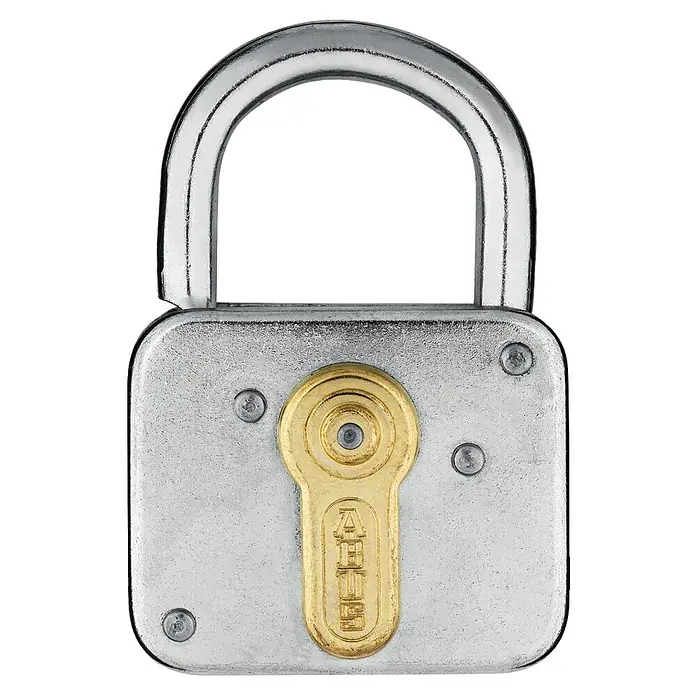 Abus Vorhangschloss 235Z/40 - B x H: 40 x 60 mm, Bügelstärke: 6 mm, Stahl - Vorderansicht