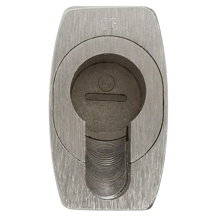 Abus Vorhängeschloss Titalium 86TI/55 - B x H: 55 x 107 mm, Bügelstärke: 9,5 mm, Titalium-Spezialaluminium - Vorderansicht