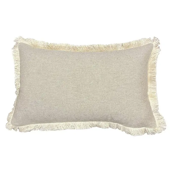 Cojín Plumillón - Beige, 50 x 30 cm, 90 % algodón - Vista frontal