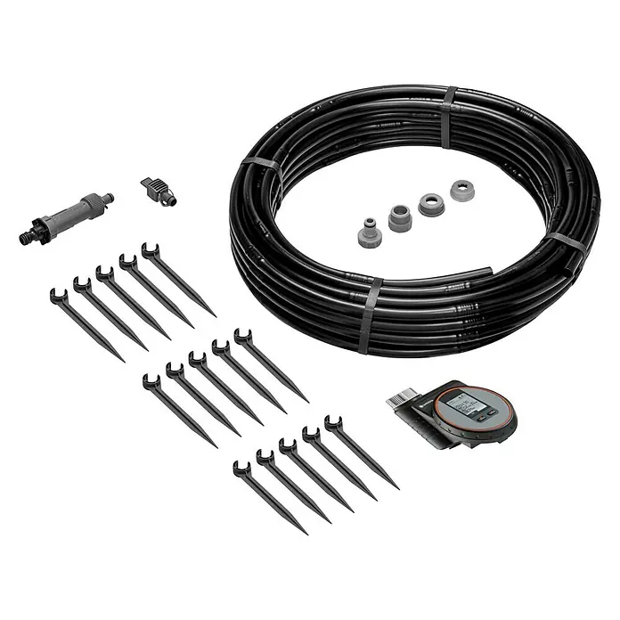 Gardena Micro-Drip Početni set - Prikladno za: Navodnjavanje po redovima - Dijagonalni pogled