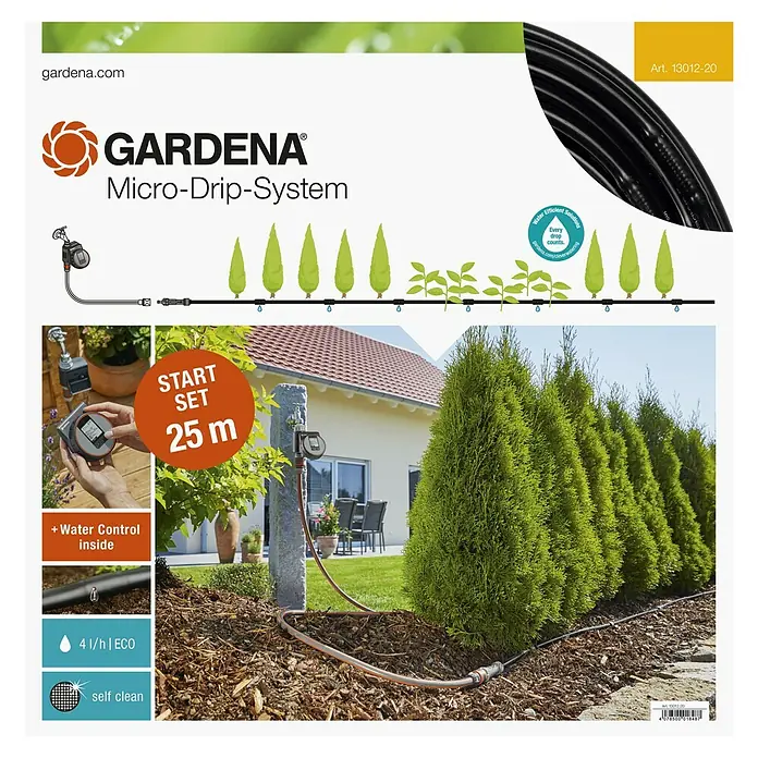 Gardena Micro-Drip Početni set - Prikladno za: Navodnjavanje po redovima - Pogled sprijeda