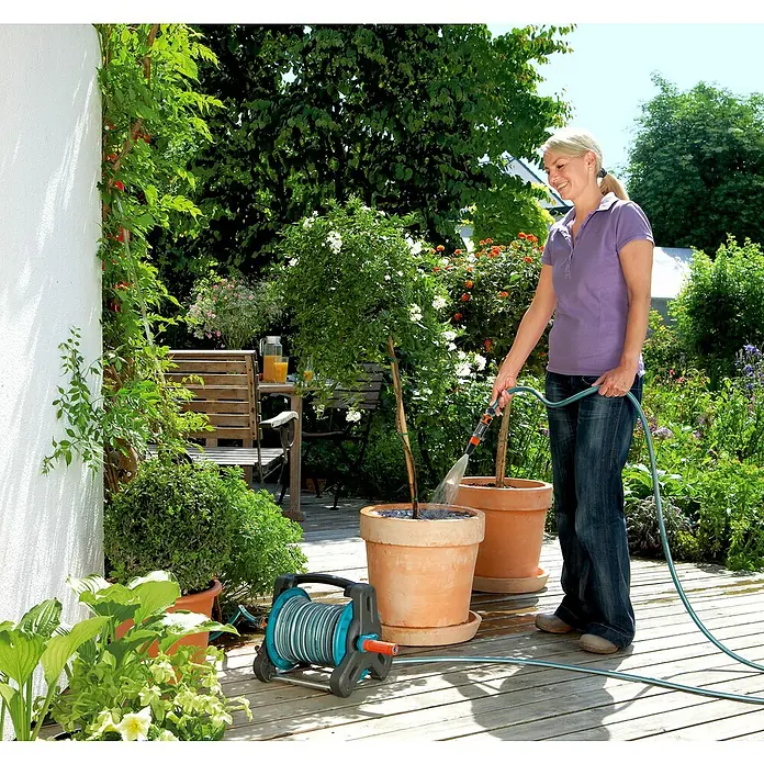 Gardena Classic Schlauchträger - Kunststoff, Schlauchlänge: 10 m - Anwendungsbeispiel