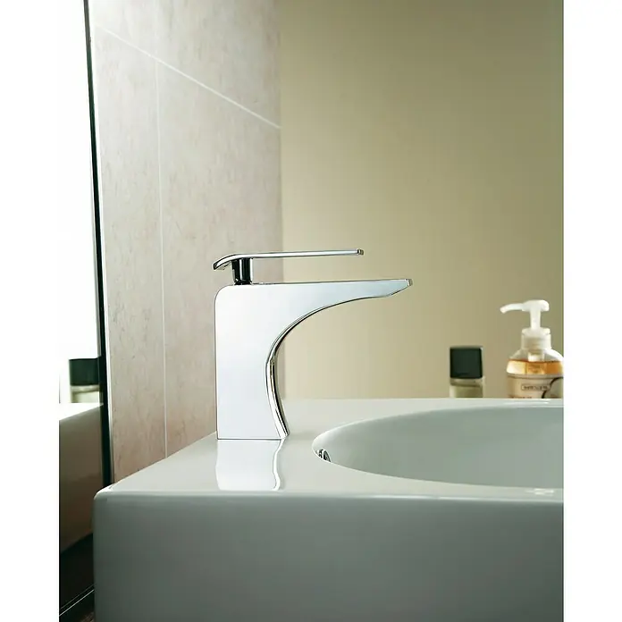 IO Zio Grifo de lavabo - Cromo, Brillante - Foto ambiente