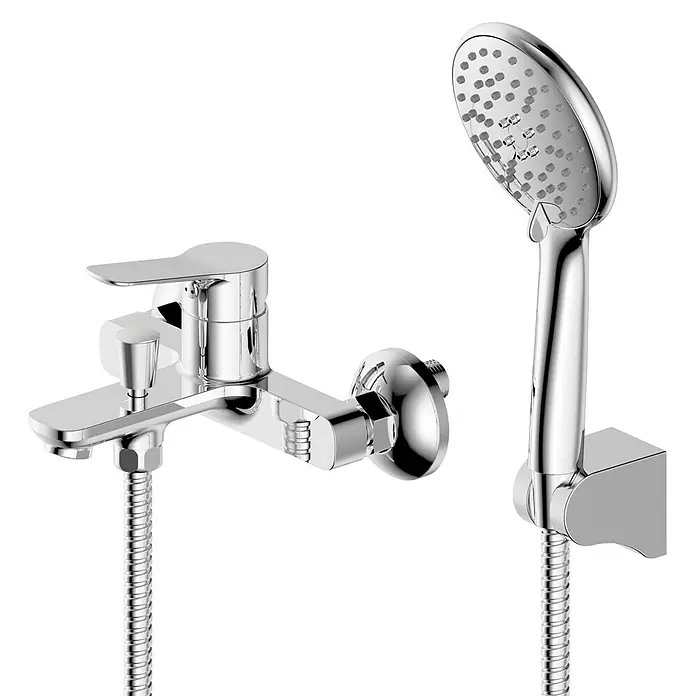 IO Rhio Grifo monomando de bañera - Cromo, Brillante - Primer plano