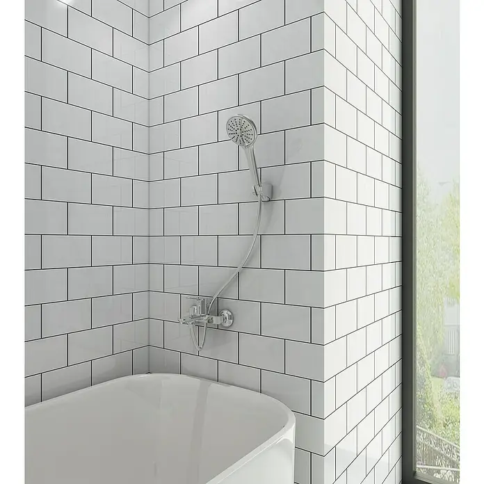 IO Rhio Grifo monomando de bañera - Cromo, Brillante - Foto ambiente