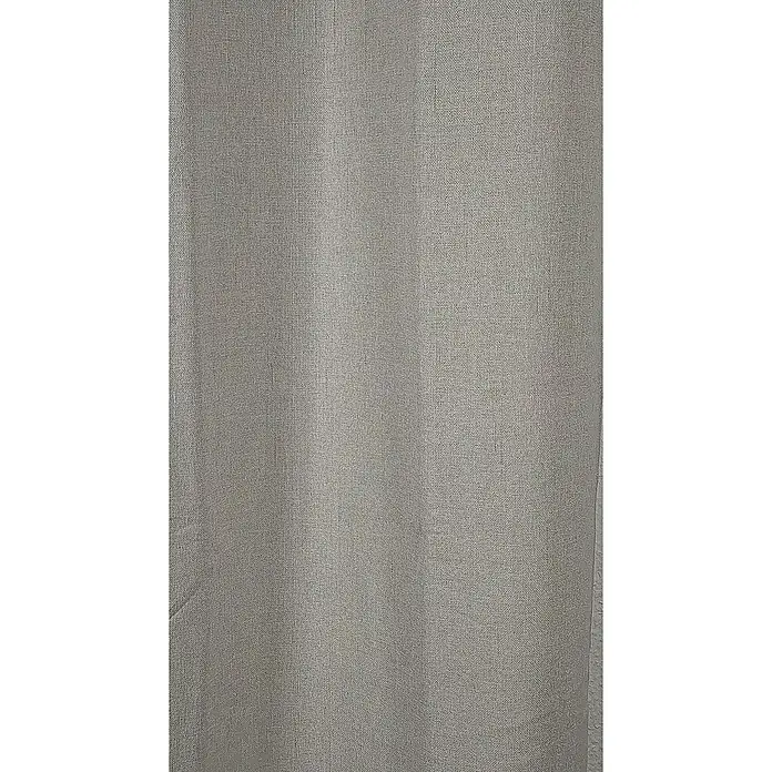Cortina con ollaos Annie - An x Al: 140 x 260 cm, 100% poliéster, Beige - Primer plano