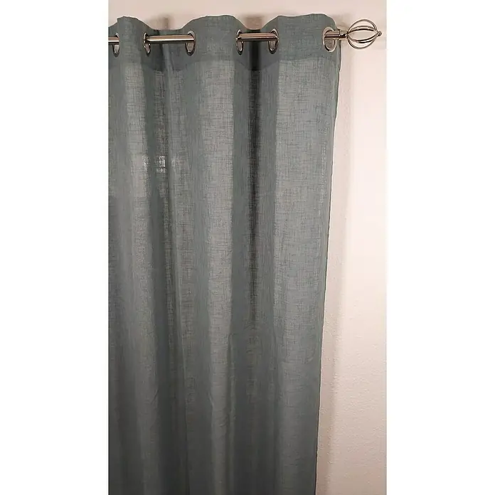 Visillo para ventana Roxanne - An x Al: 140 x 260 cm, 100% poliéster, Petróleo - Primer plano