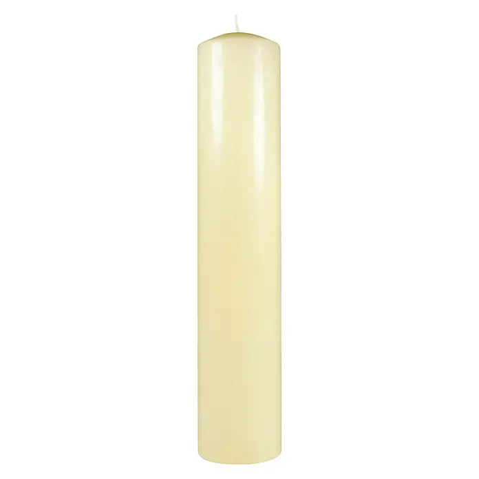 Ceras Roura Vela Taco - Marfil, Ø x Al: 7 x 30 cm - Vista frontal