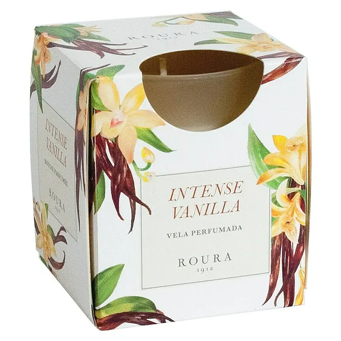 Ceras Roura Vaso con vela - Ø x Al: 7 x 8,5 cm, Vainilla - Vista angular