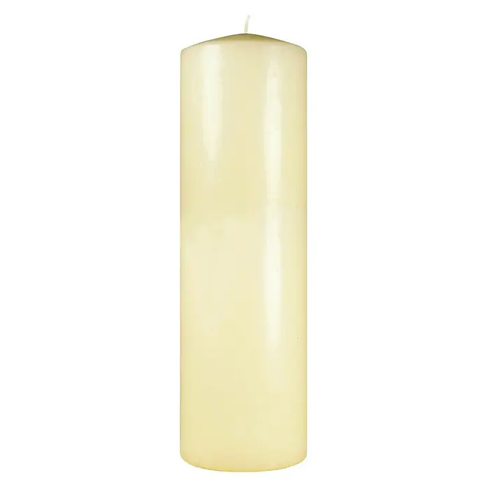 Ceras Roura Vela Taco - Marfil, Ø x Al: 10 x 30 cm - Vista frontal