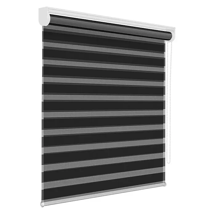 Expo Ambiente Roljaloezie Lichtdoorlatend - b x h: 150 x 160 cm, Zwart - Diagonaal zicht