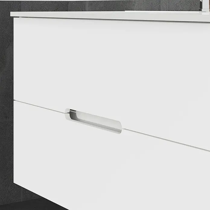 Mueble de lavabo India - L x An x Al: 39 x 100 x 54,5 cm, Blanco - Primer plano