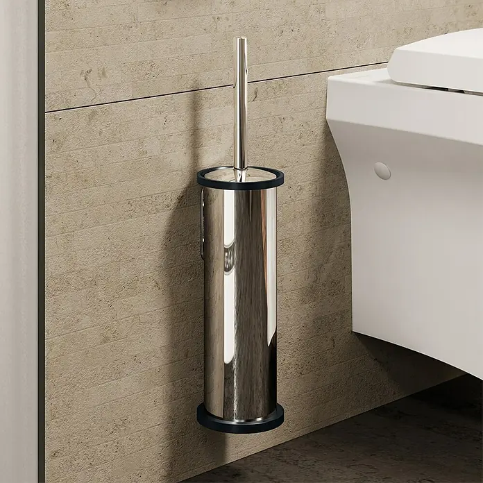 Creabath Escobillero Elements - Zamak, Cromo - Foto ambiente