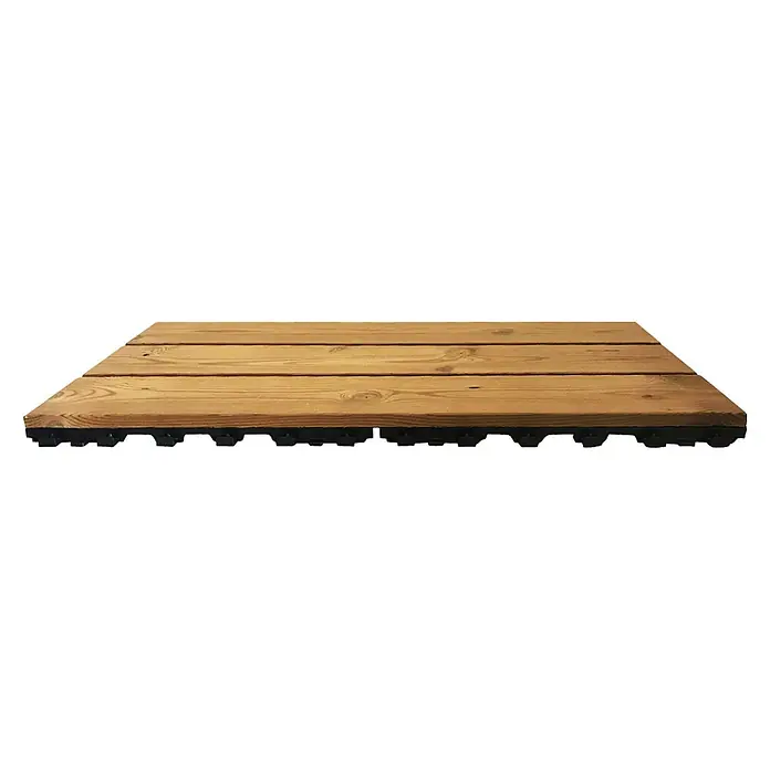 Klickfliese Smartdeck - Kiefer, Strukturiert, 60 x 30 x 2,5 cm, 1 Stk. - Diagonale Ansicht